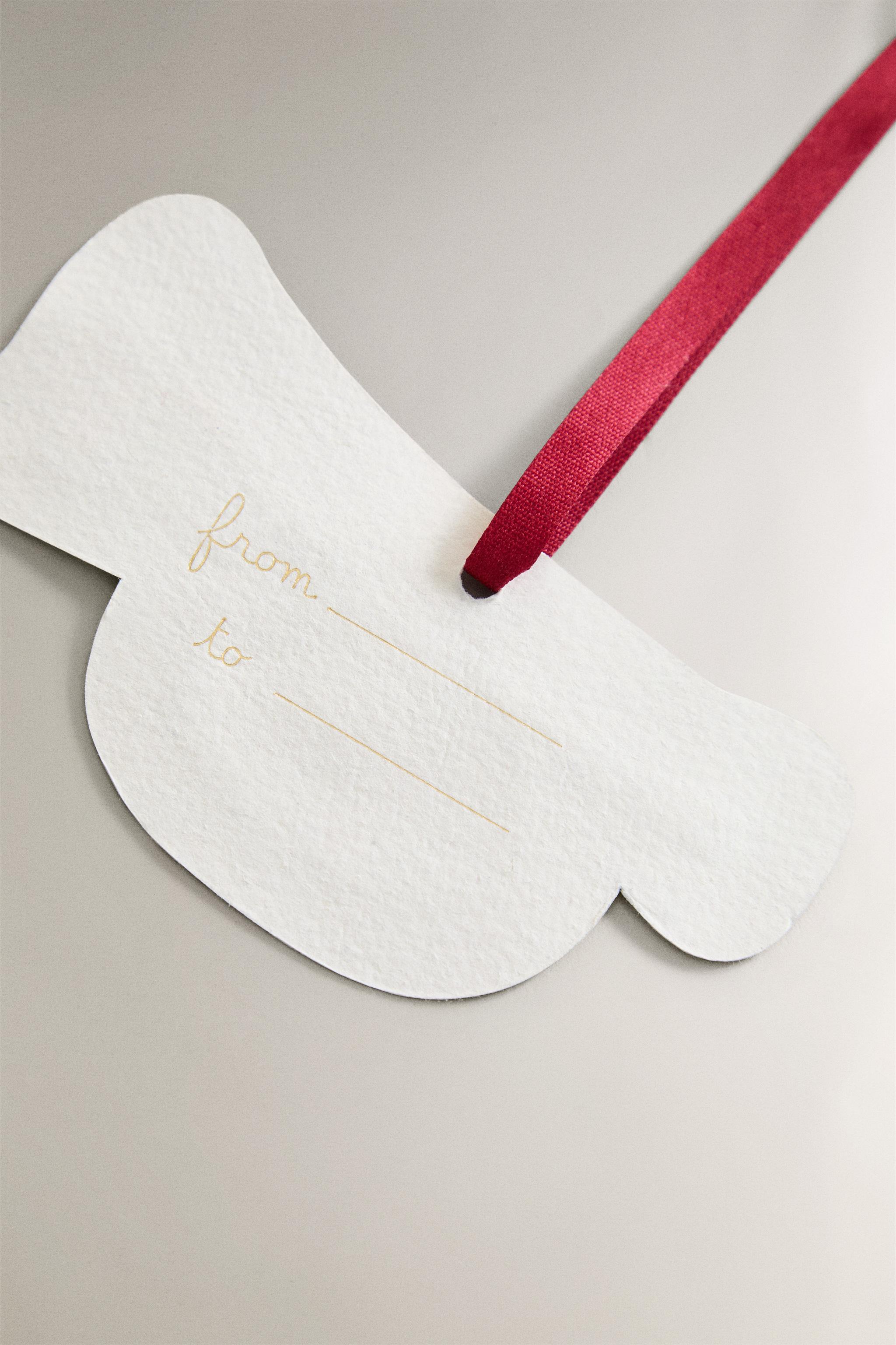 LOT ÉTIQUETTES CADEAUX FORMES DE NOËL (LOT DE 8)